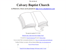 Tablet Screenshot of plainview-tx.calvary-baptist-online.us