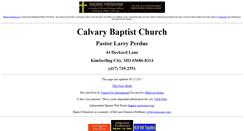 Desktop Screenshot of kimberling-city.calvary-baptist-online.us
