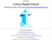 Tablet Screenshot of junction-city.calvary-baptist-online.us