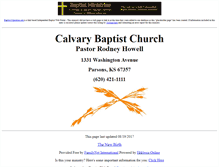 Tablet Screenshot of parsons.calvary-baptist-online.us