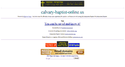 Desktop Screenshot of calvary-baptist-online.us