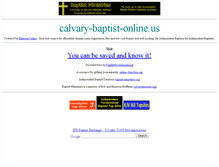 Tablet Screenshot of calvary-baptist-online.us